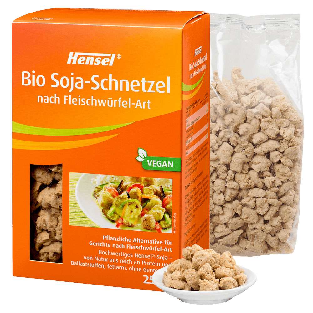 Hensel Bio Soja-Schnetzel nach Fleischwürfel-Art 250g