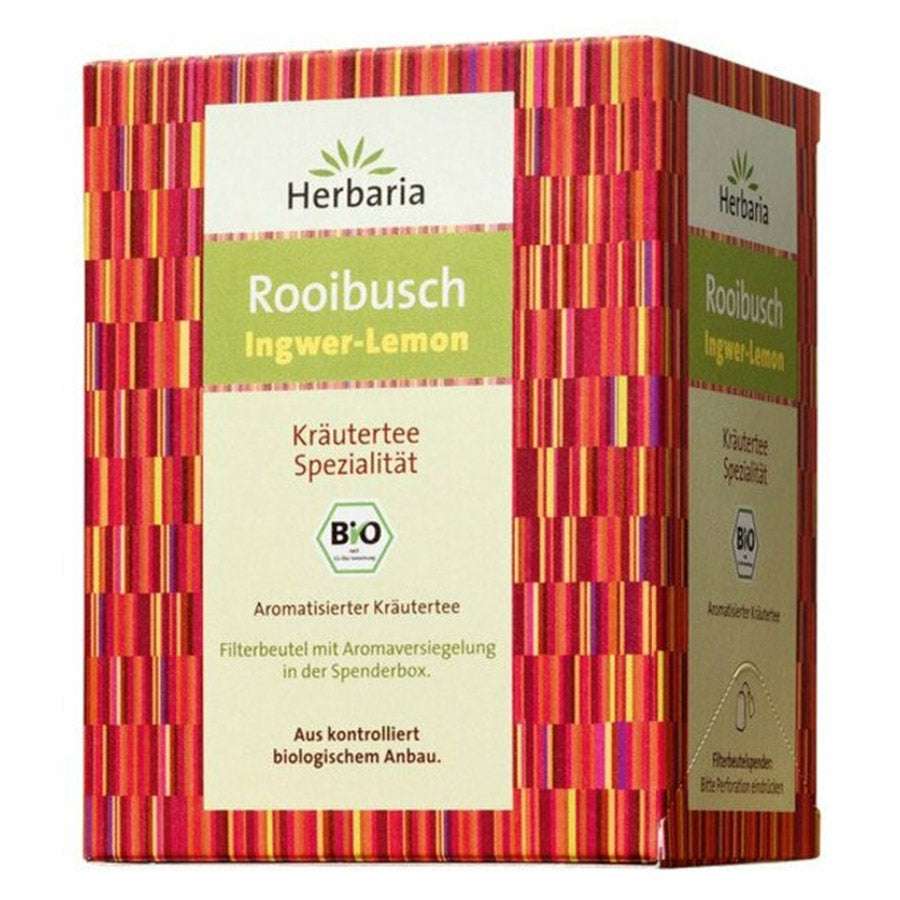 Herbaria Rooibusch Ingwer-Lemon 15 Filterbeutel Bio (erfrischend)