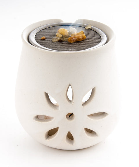 Berk Clay Flower Incense Burner with Sieve