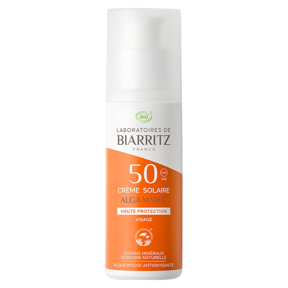 Laboratoires de Biarritz Alga Maris Sonnencreme Gesicht wasserfest LSF 50 Bio 50ml