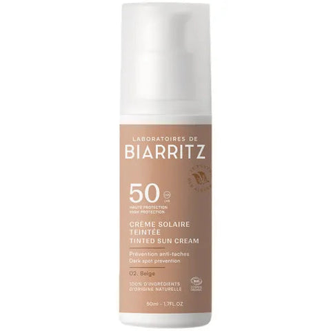 Laboratoires de Biarritz Getönte Sonnencreme LSF50 Beige Bio 50ml