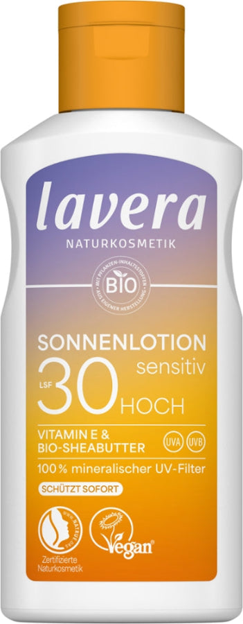 Lavera Sonnenlotion Sensitiv LSF 30 Bio 100ml