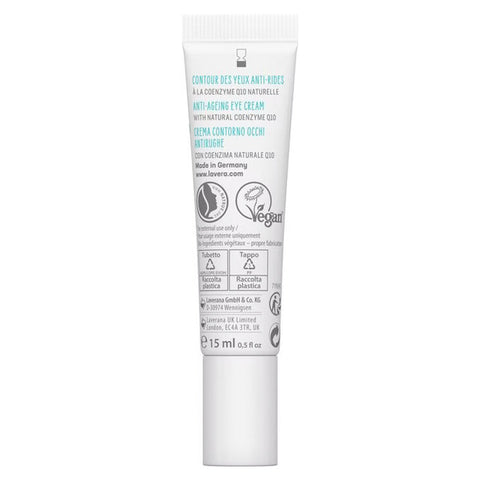 Lavera basis sensitive anti-wrinkle eye cream Q10 organic 15ml