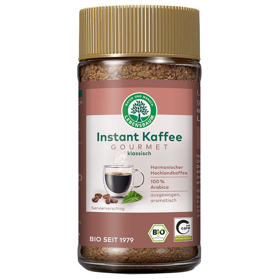 Lebensbaum Gourmet Kaffee Instant, 100g Bio
