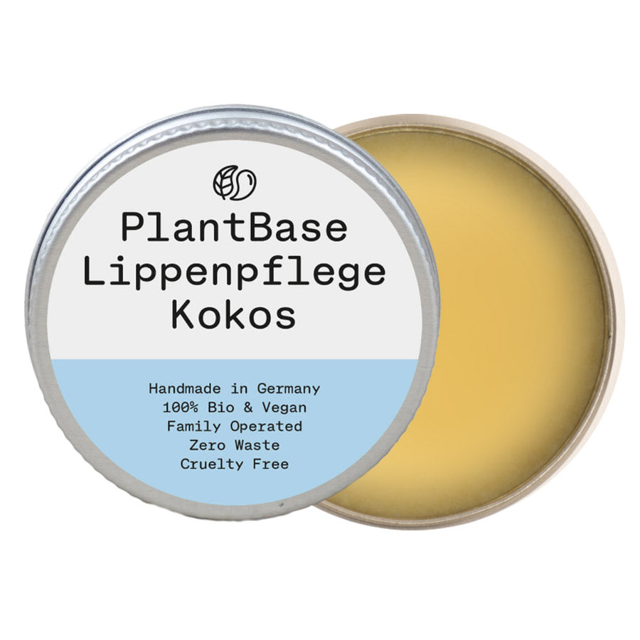 PlantBase Lippenpflege im Tiegel Kokos Bio