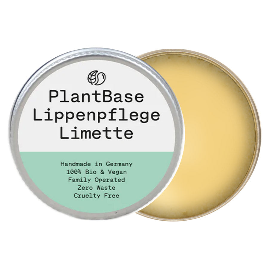 PlantBase Lippenpflege im Tiegel Limette Bio