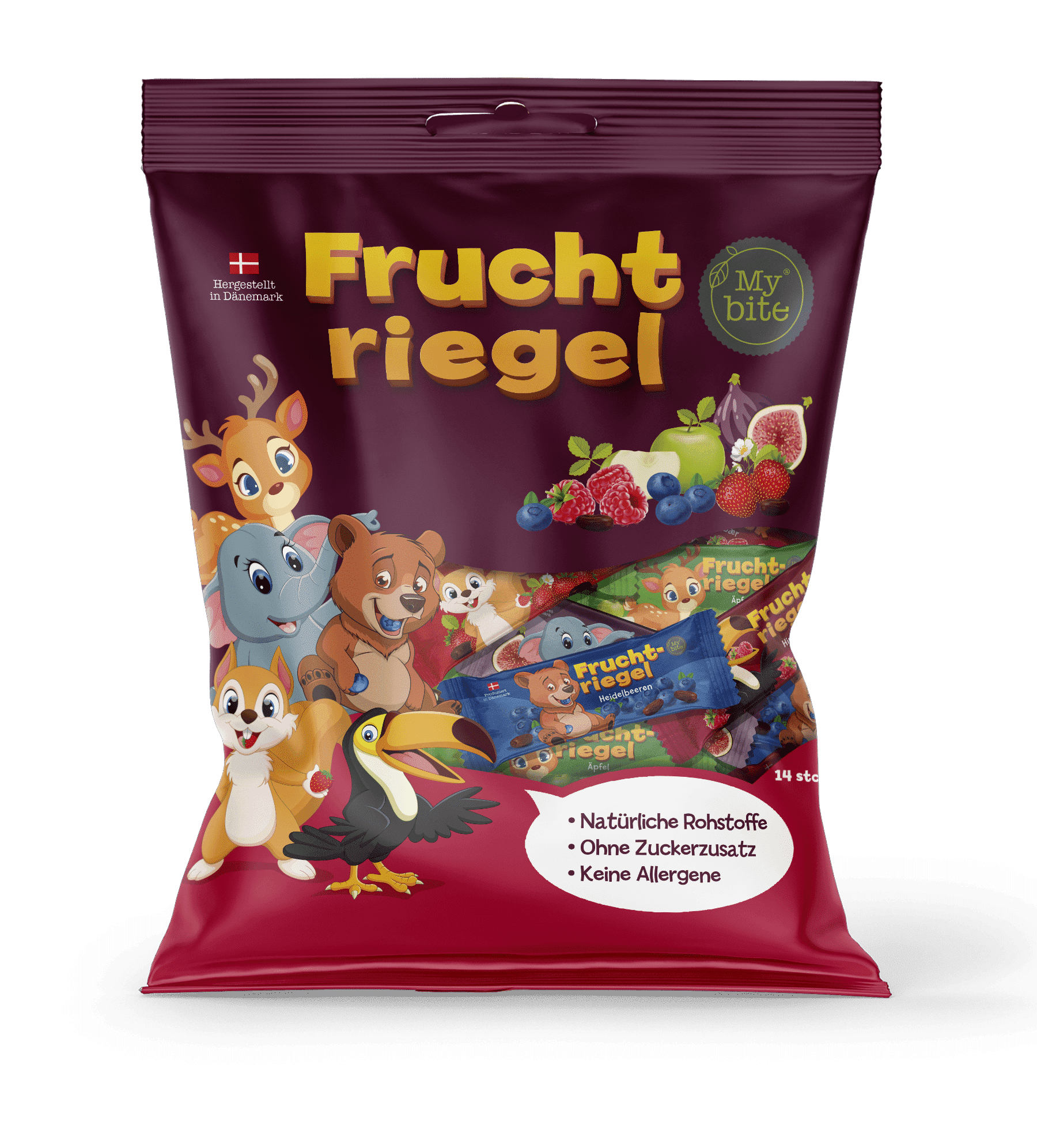 MyBite Fruchtriegel Mixtüte 14 Stk 200g | Auwald Bio MyBite Fruchtriegel Mixtüte 14 Stk 200g | Auwald Bio