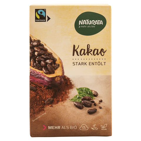 Naturata organic cocoa powder, low-fat, 125g