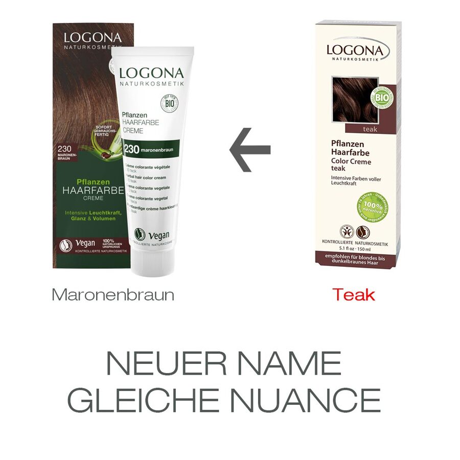 Logona Pflanzen - Haarfarbe Creme 230 Maronenbraun Bio 150ml