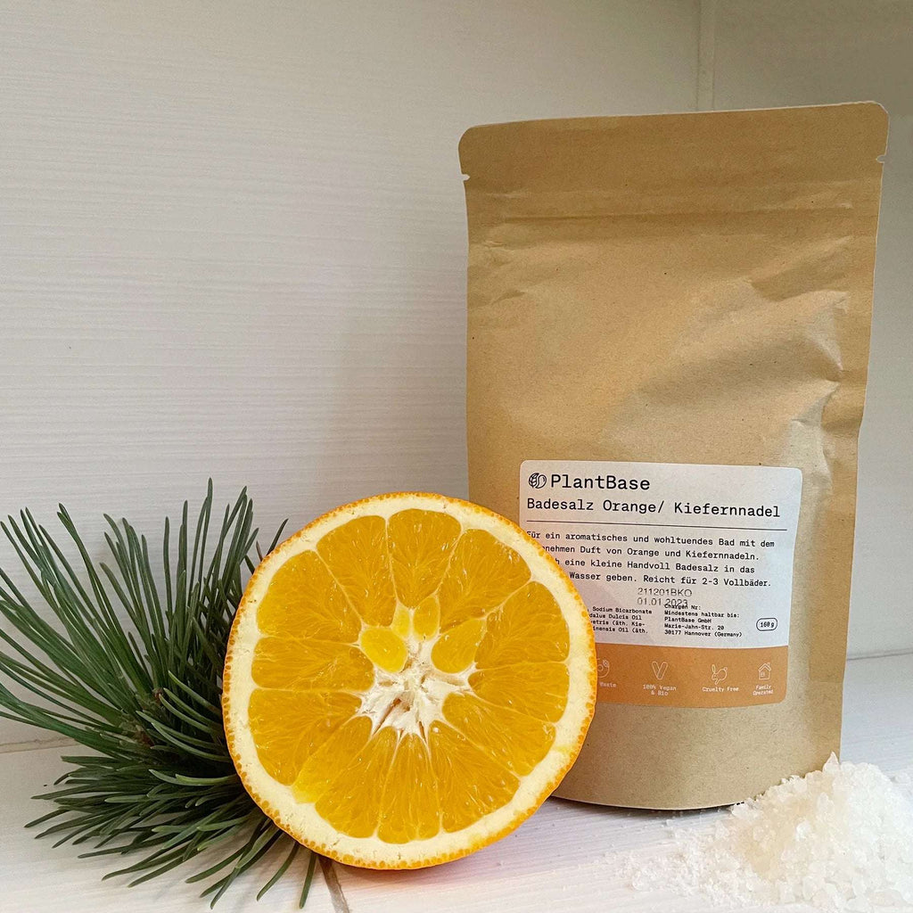 PlantBase Badesalz Orange/Kiefernadel Bio