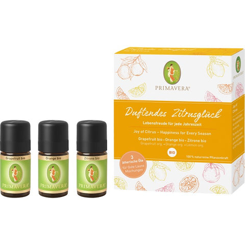 Primavera Gift Set Fragrant Citrus Happiness Organic 3x5ml