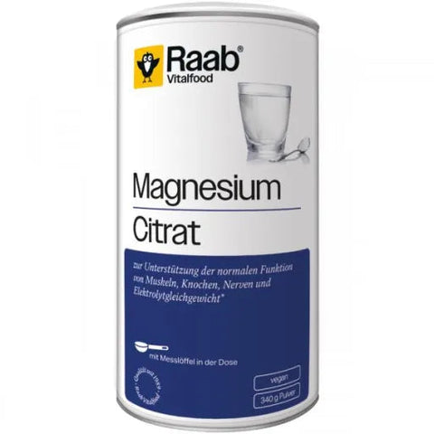 Raab Vitalfood Magnesium Citrate Powder Organic 340g