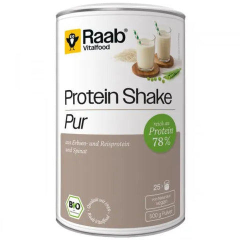 Raab Vitalfood Protein Shake Pur 78% Bio 500g