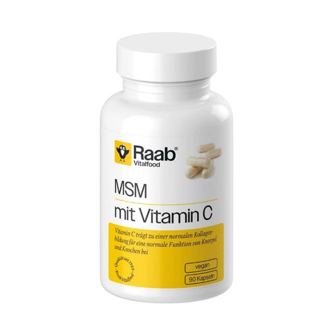 Raab Vitalfood MSM mit Vitamin C Kapseln 56,7g