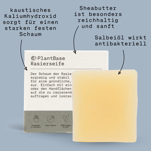 PlantBase Rasierseife 100g