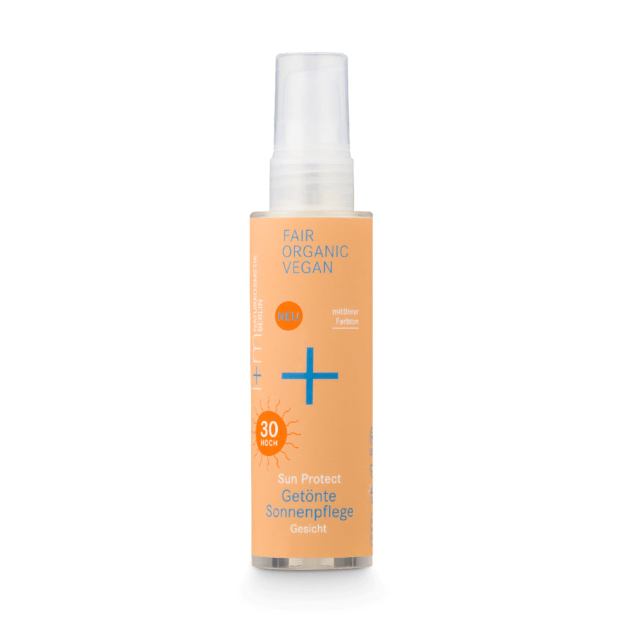 i+m Sun Protect Getönte Sonnenpflege Gesicht LSF 30 mittlerer Farbton Bio 50ml