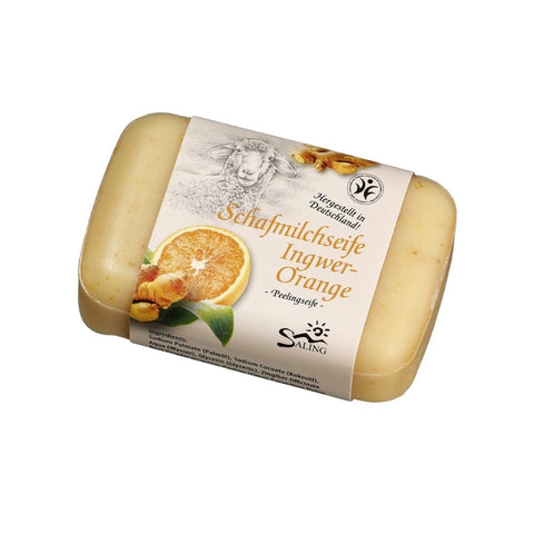 Saling Sheep's Milk Soap Ginger-Orange, 100g