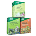 Salus tea selection 3 pieces: Quiet hour 27 g organic, Cistus pomegranate 30g organic and defensive fit 30g organic (15 filter bags each, total 87g)