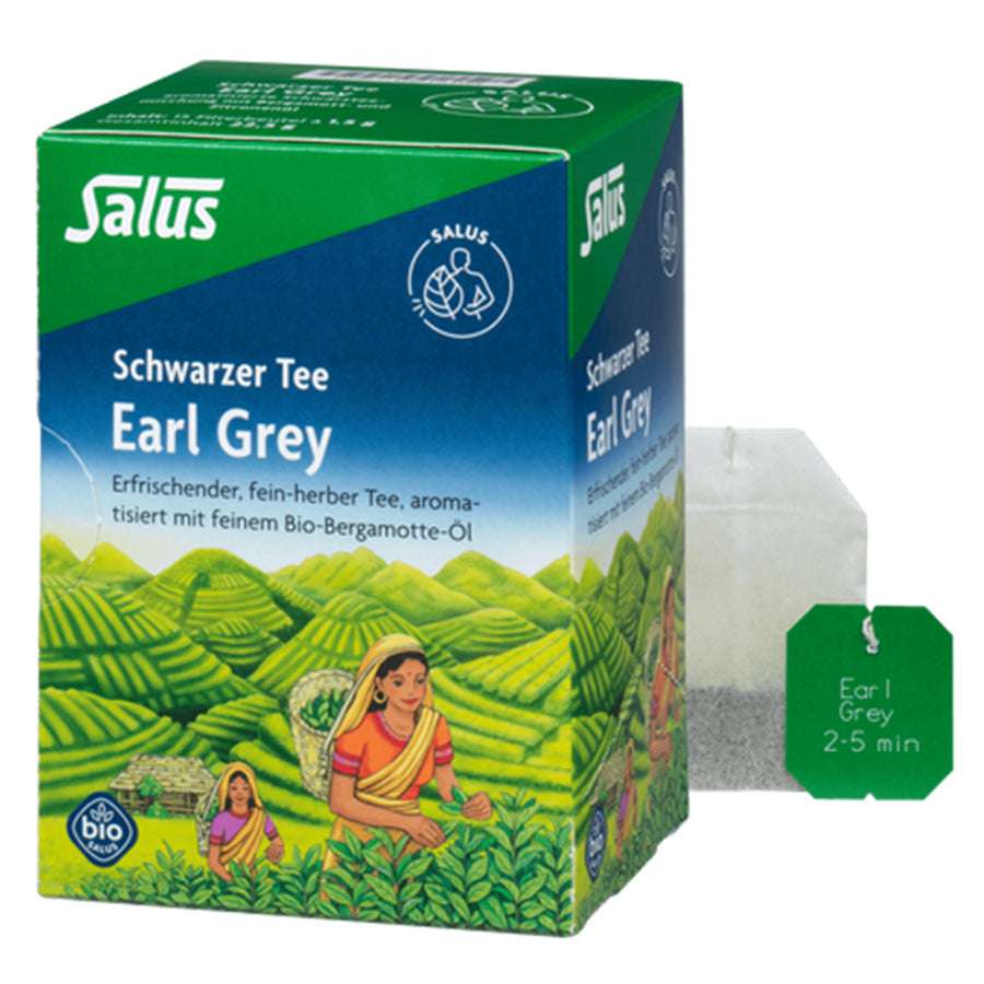 Salus - NEU - Earl Grey Schwarzer Tee 15 Filterbeutel 15x1,5g Bio