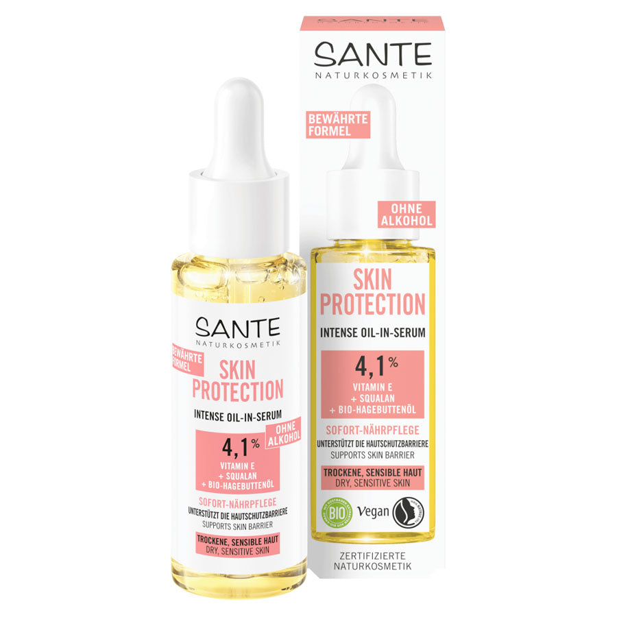 Sante Naturkosmetik Skin Protection Intense Serum mit Vitamin E Bio 30ml