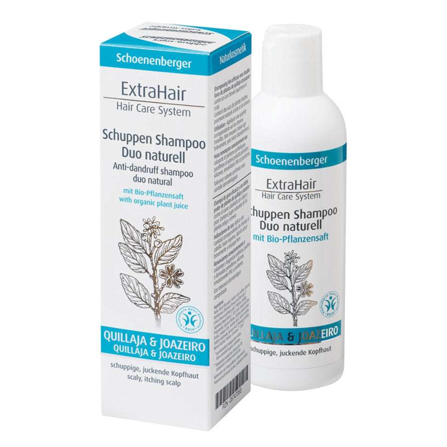 Schoenenberger Naturkosmetik ExtraHair Hair Care System Schuppen Shampoo Duo naturell 200ml Bio