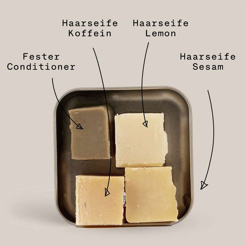 PlantBase soap test package hair minis 90g