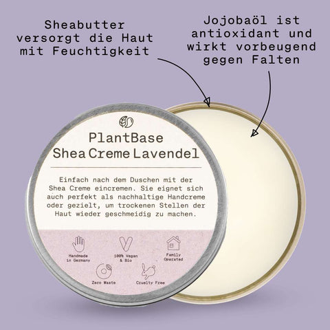 PlantBase Shea Cream Lavender Organic 50ml