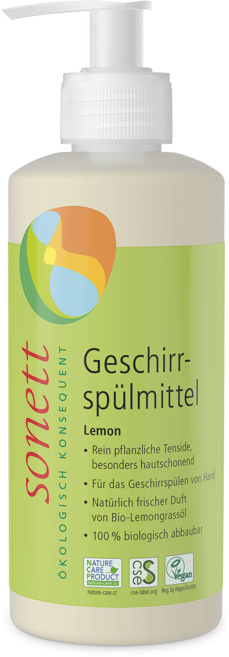 Sonett Dishwashing Liquid Lemon (300ml) organic