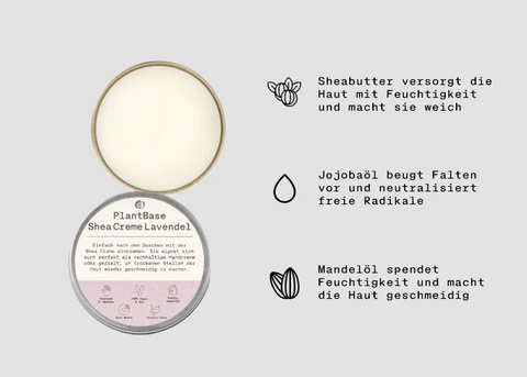 PlantBase Shea Cream Lavender Organic 50ml
