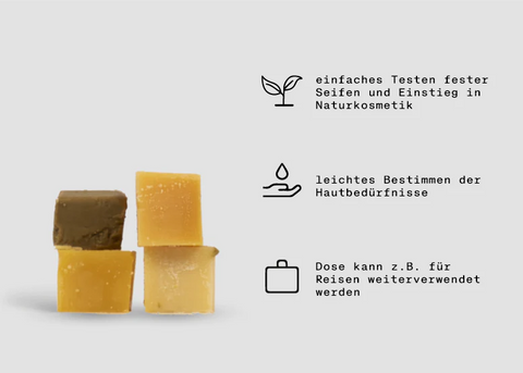 PlantBase soap test package hair minis 90g