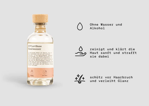 PlantBase Rose Water Organic, 100ml