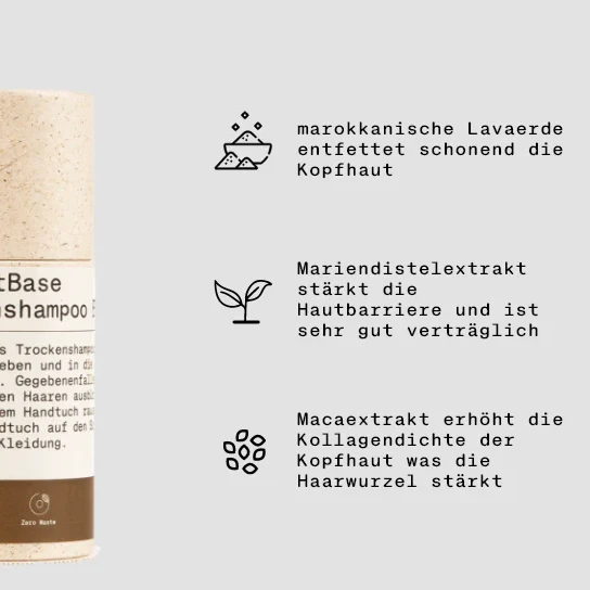 PlantBase Trockenshampoo, braun Bio