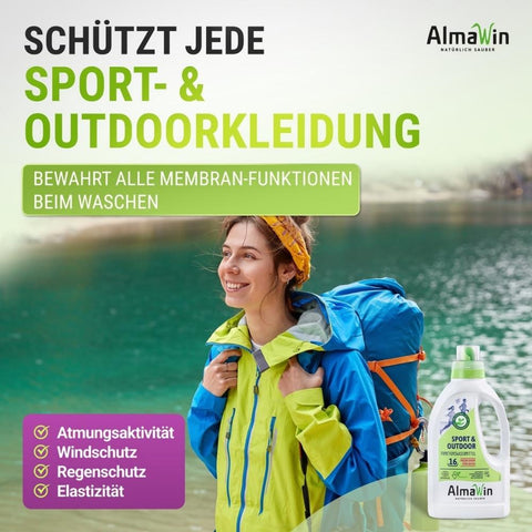AlmaWin Sport & Outdoor Funktionswaschmittel 750ml Bio