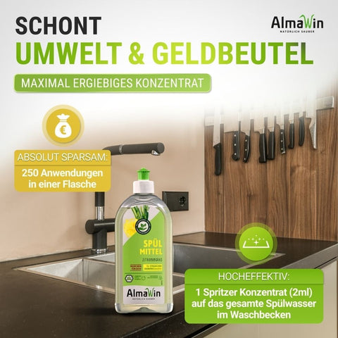 AlmaWin Dishwashing Liquid Lemongrass 500ml