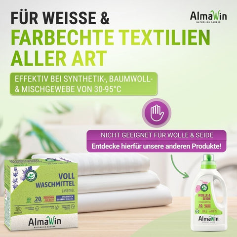 AlmaWin heavy duty detergent 1.08 kg organic 