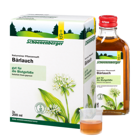 Schoenenberger Bärlauch, Naturreiner Pflanzensaft (Bio) 3X200ml