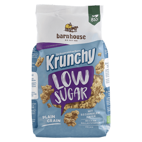 Barnhouse Bio Krunchy Low Sugar Plain Grain 375g