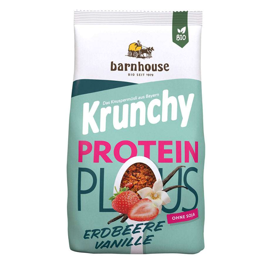 Barnhouse Bio Krunchy Plus Protein 325g - Erdbeer Vanille