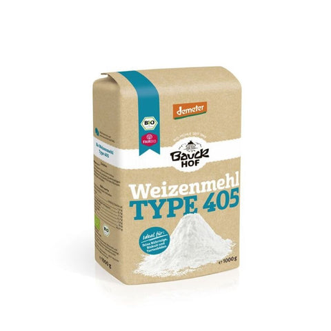 Bauck Mühle Wheat Flour Light Type 405 Demeter 1kg Organic
