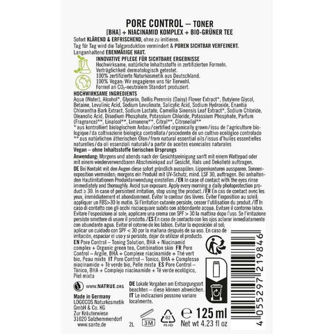 Sante Naturkosmetik Pore Control Toner Organic 125ml