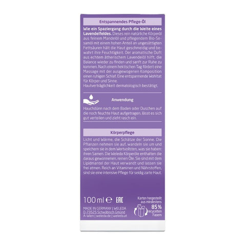 WELEDA Lavender Relaxing Care Oil Organic 100ml
