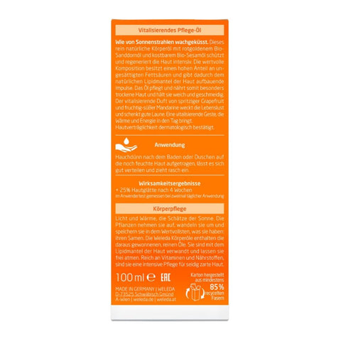 WELEDA Sea Buckthorn Vitalizing Care Oil Organic 100ml