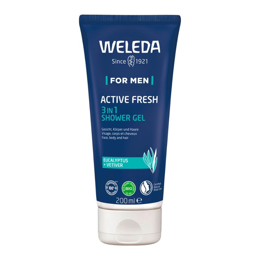 WELEDA FOR MEN Active Fresh 3in1 Shower Gel Bio 200ml