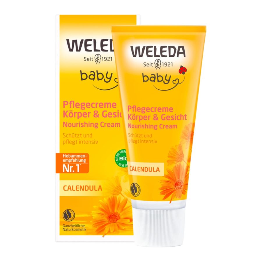 Weleda Baby-Set – Calendula Creme & Duschcreme, 100% Naturkosmetik, Sanft Zur Haut