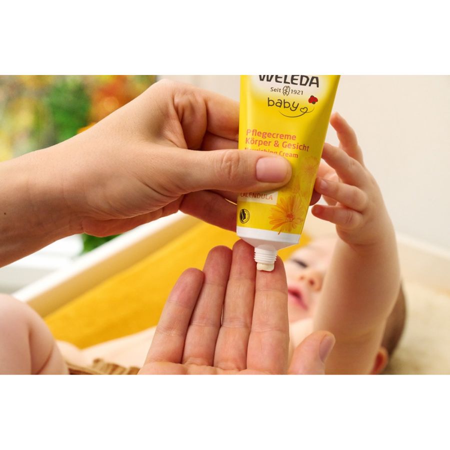 WELEDA Baby Calendula Pflegecreme Körper Gesicht Bio 75ml
