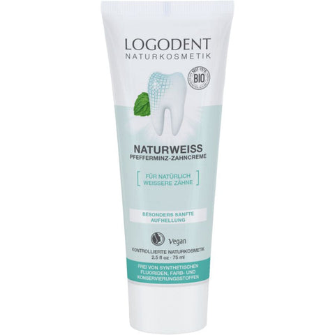 Logona Naturweiss Pfefferminz Zahncreme Bio 75ml