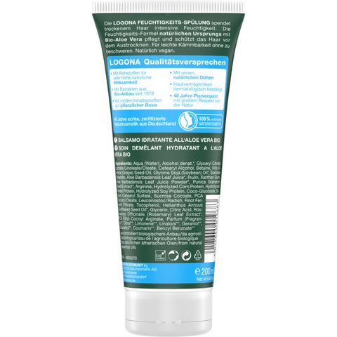 Logona Moisturizing Conditioner Organic Aloe Vera, 200ml