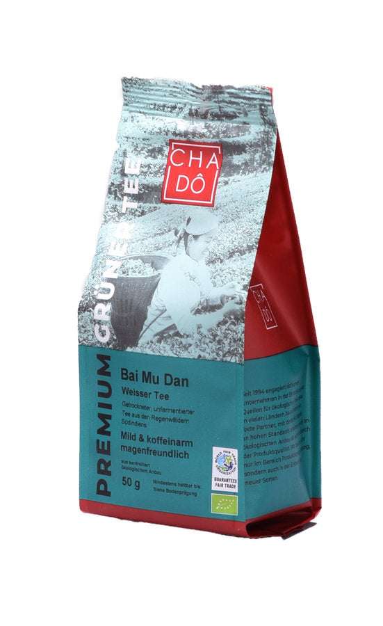 Cha Dô Bai Mu Dan Weißer Tee Indien 50g Bio