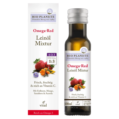 BIO PLANÈTE Vital-Öl Omega Red Leinöl-Mixtur Bio 100ml