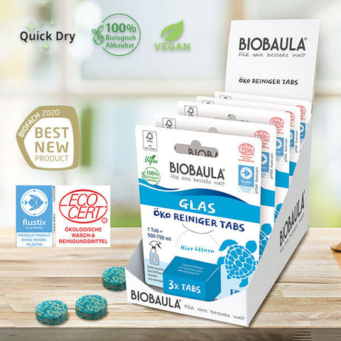 BioBaula Glas ÖKO Reiniger 3 Tabs